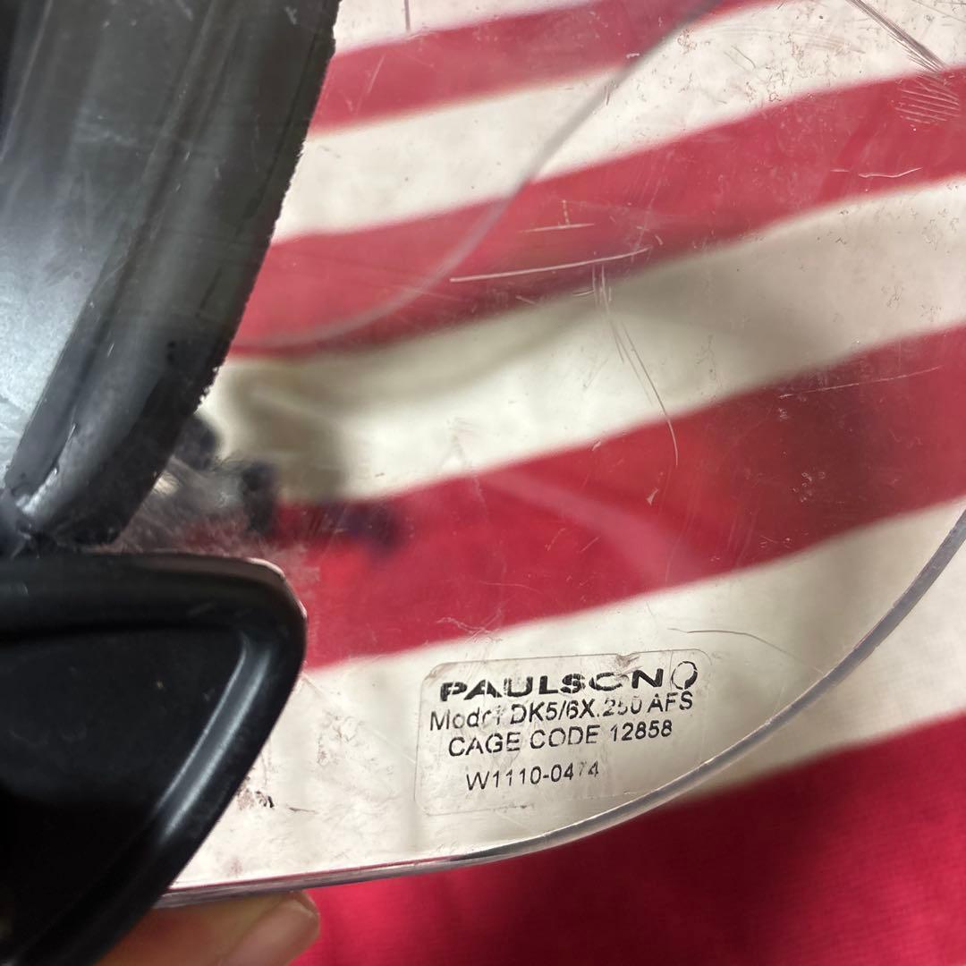 実物PAULSONフェイスシールド米警察装備CAGE CODE12858 B36 - メルカリ