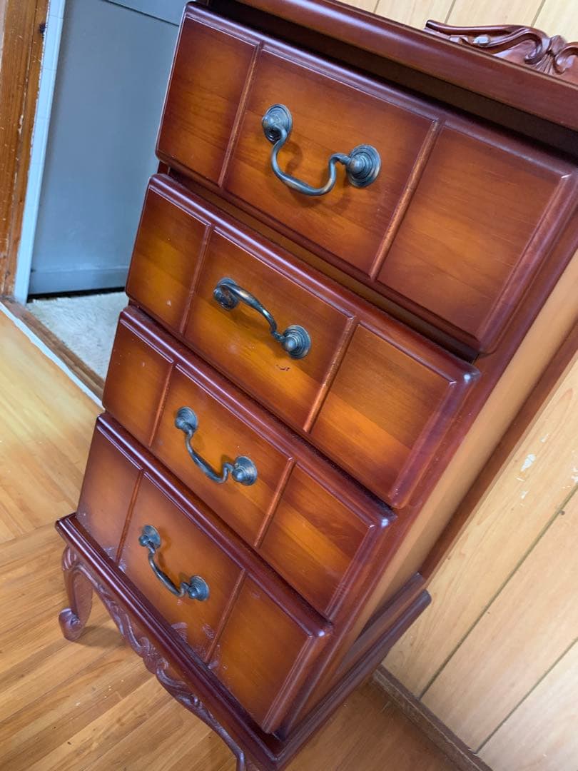 イタリアデザイン 電話台 キャビネット 猫脚 飾り棚