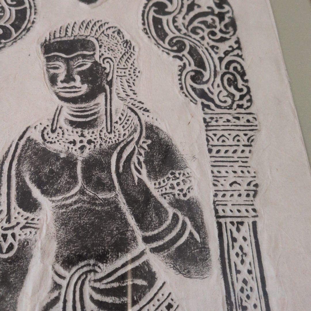 仏像拓本 アンコールワット