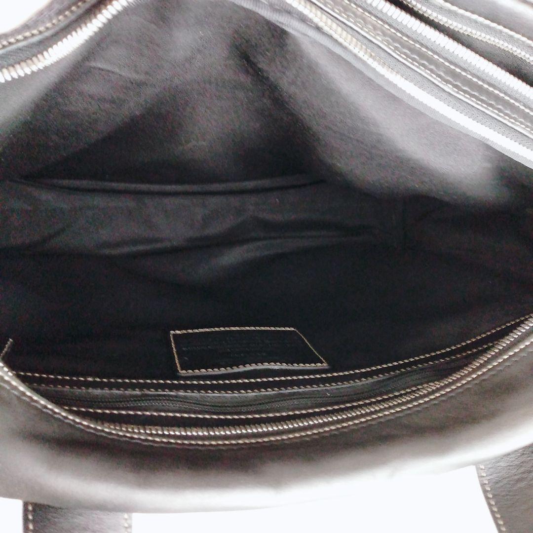 ★COACH★ コーチ 2WAY レザー ビジネスバッグ 2層式 ブラック