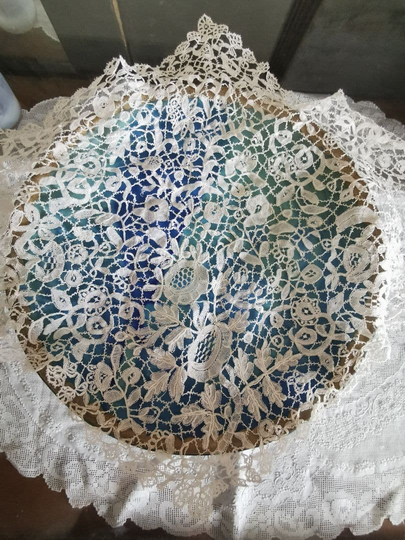 アンティークベルギーフランス ブリュッセル デュシェスレースカラー