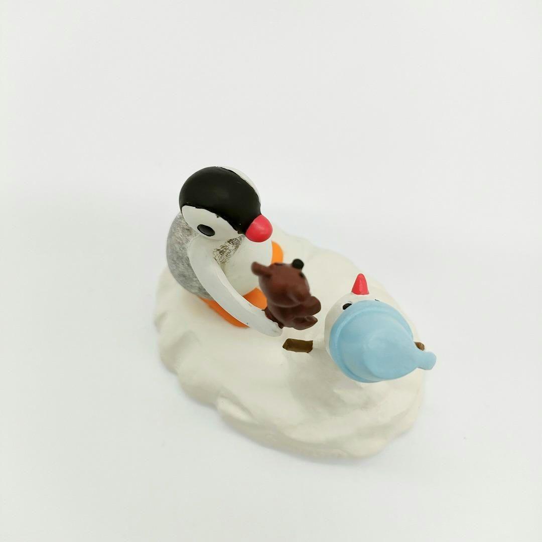 ピングー ポリレジン マスコット ピンガと雪だるま