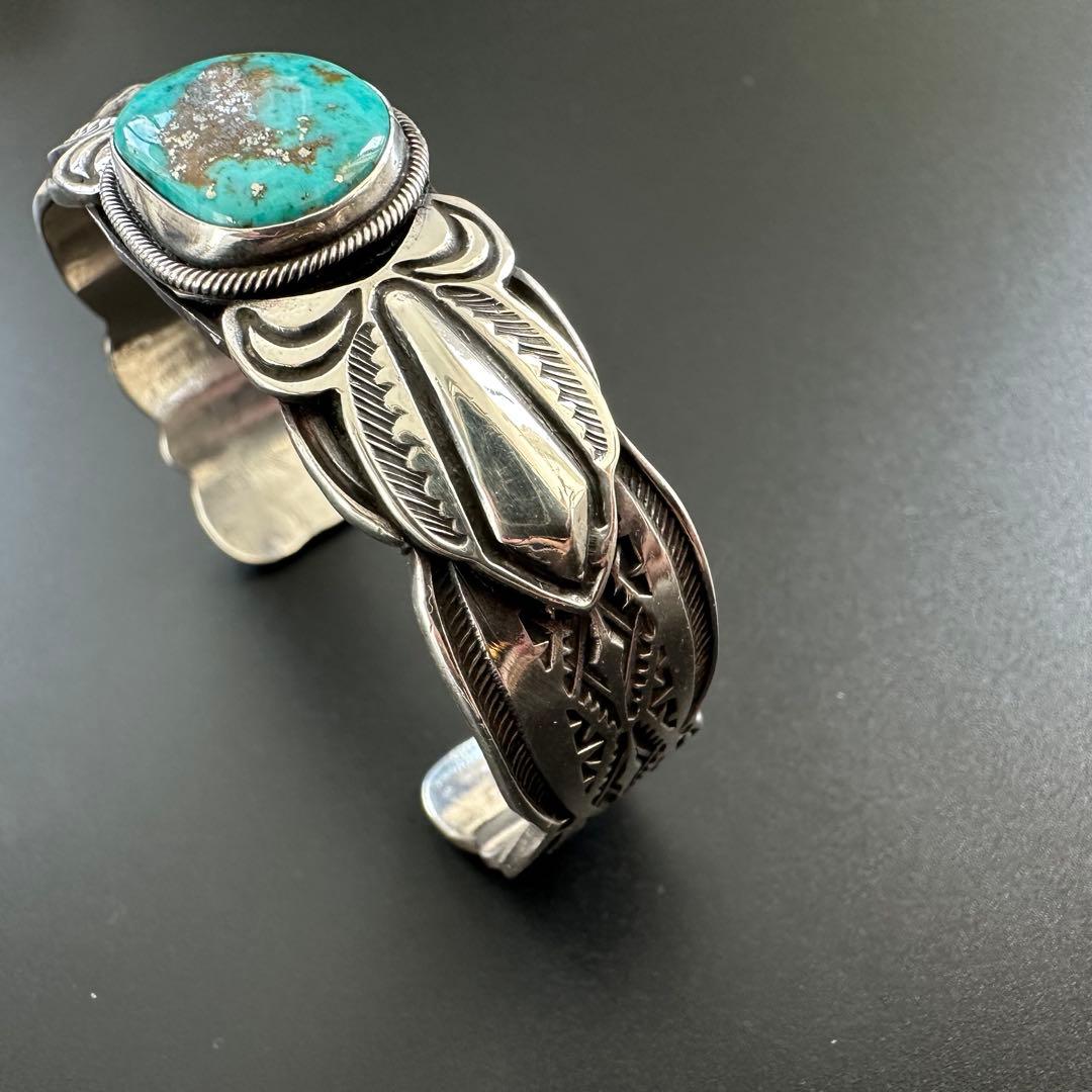 【美品】Navajo Gary Reeves イサカピークターコイズ バングル