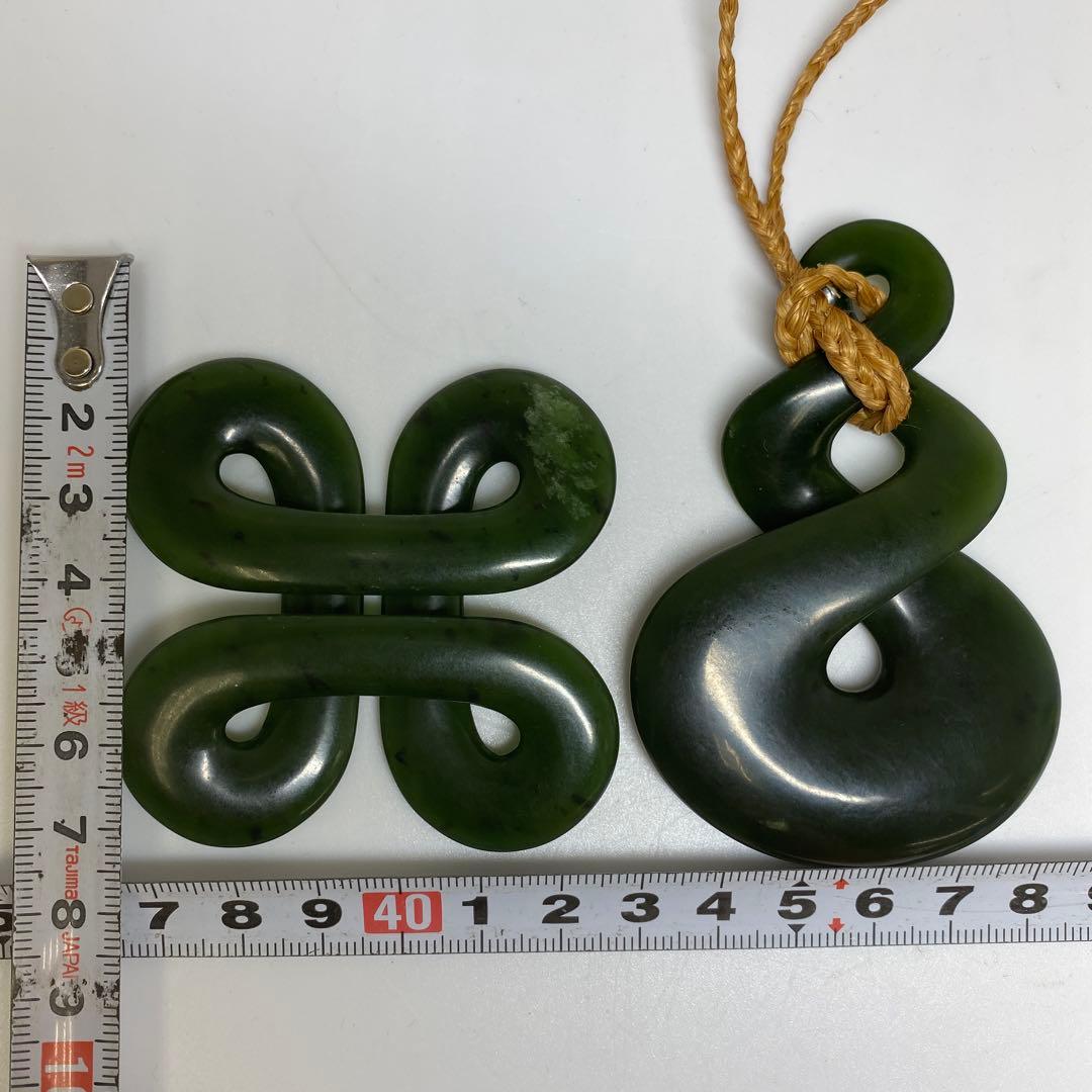 翡翠ネックレス2点 83g 東さ7-0331ア㉝