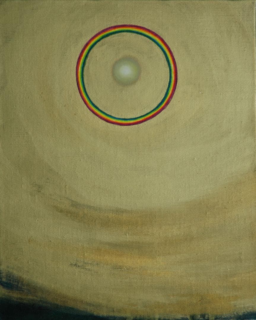 油絵 菅家令子 絵 絵画インテリア額付(黒)F3-G92023 風景祈り希望奇跡