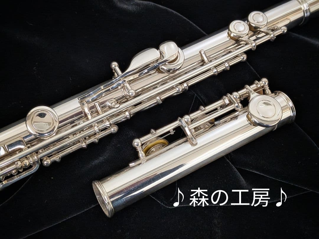 値下げ‼️中古フルート専門店‼️銀メッキ　ヤマハフルート YFL211S Eメカ