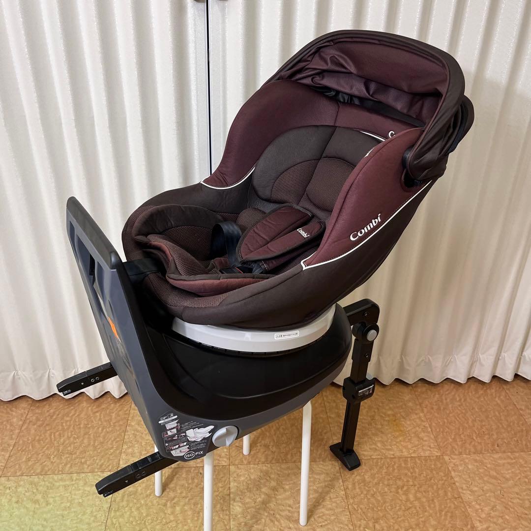 クリーニング済　☆綺麗☆　コンビ　新生児OK　ネルーム　ISOFIX　ブラウン