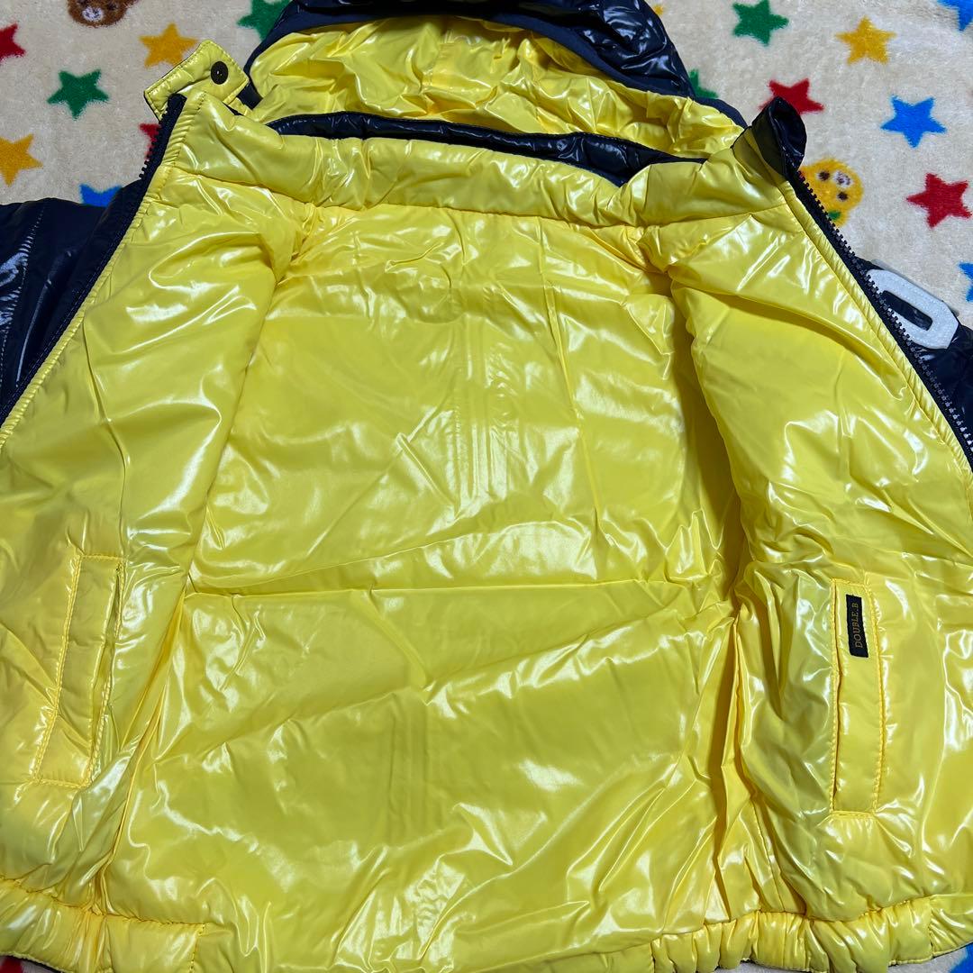 ⭐️ちゃちゃ⭐️ダブルビー⭐️リバーシブル⭐️黒✖️黄⭐️中綿ジャンパー⭐️90⭐️