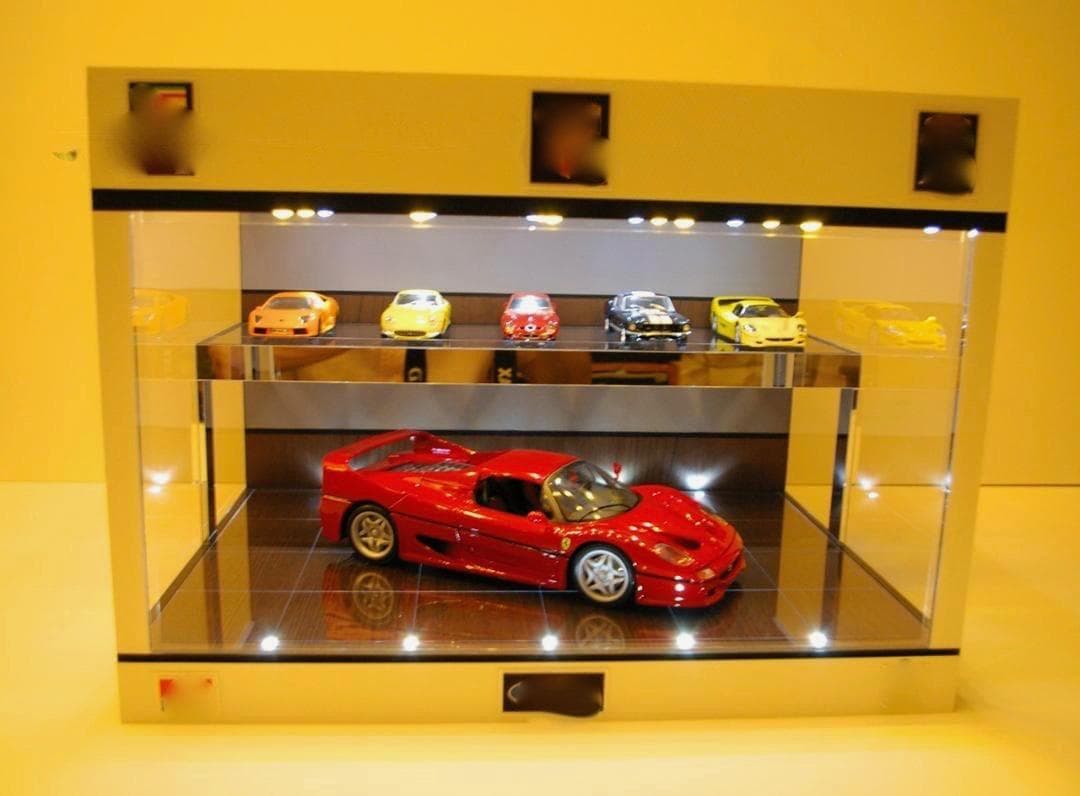 カステラさん・オーダー品・2段式ディスプレーBOX/スタイリッシュジオラマ