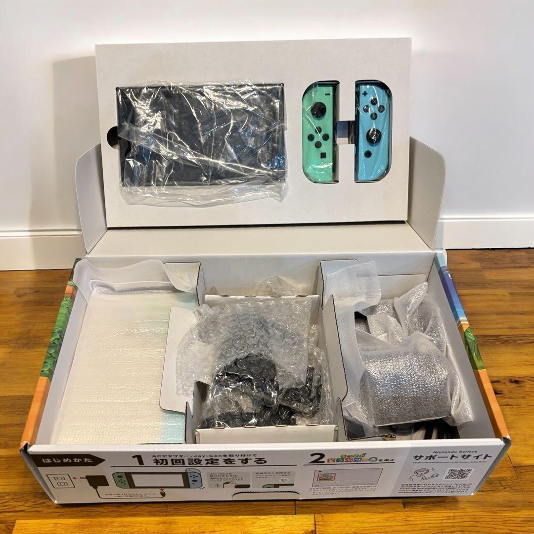 【超美品】あつ森デザイン Switch 本体 初期化済 ニンテンドースイッチ