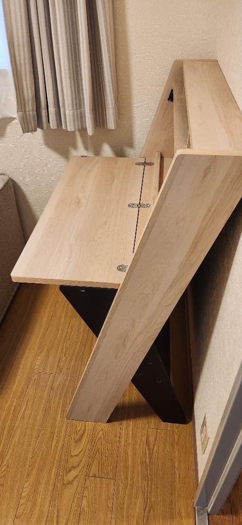 引取限定　折りたたみデスク スタイリッシュ 収納デスク エルフォルム 約幅84c