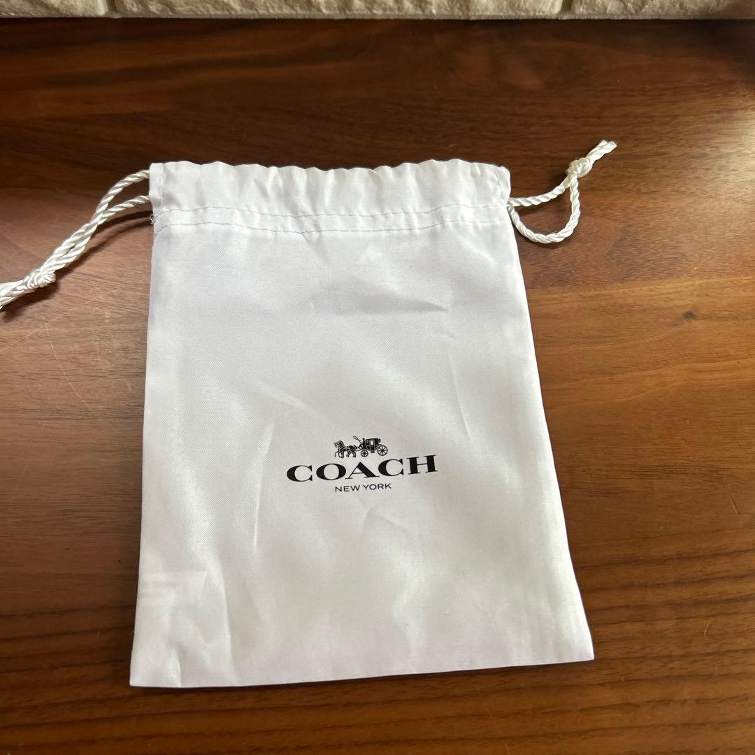 COACHコーチ黒のがま口ケース小銭に入れ