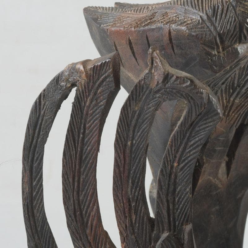 バリ島 インドネシア 木彫 ガルーダ像 置物 V 9380