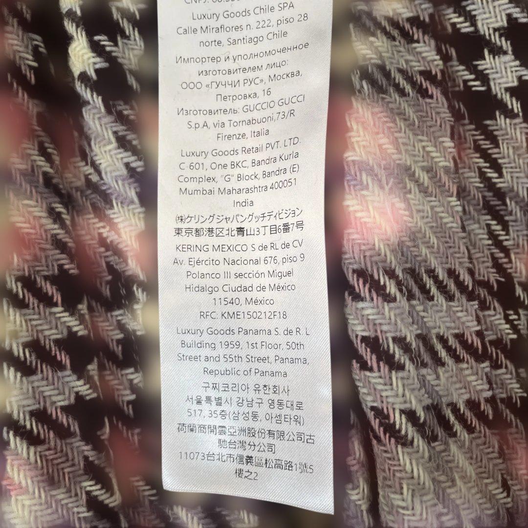 gucci ツイード プリーツラップスカート