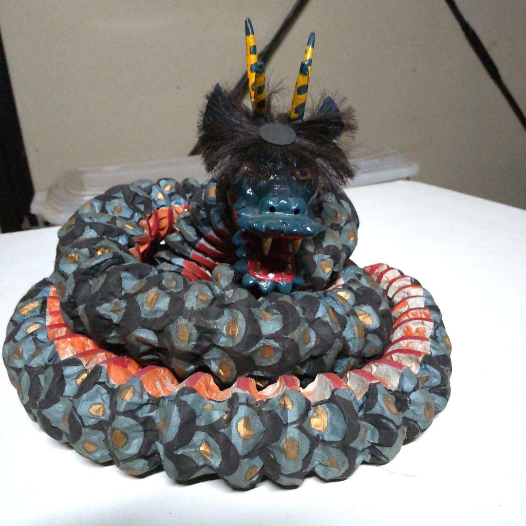 石見伝統工芸品 オロチ ミニチュア 大蛇 和紙 神楽 - メルカリ