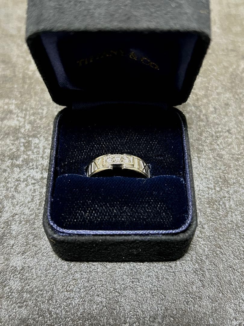 TIFFANY & Co. アトラスリング 3Pダイヤ　シルバー