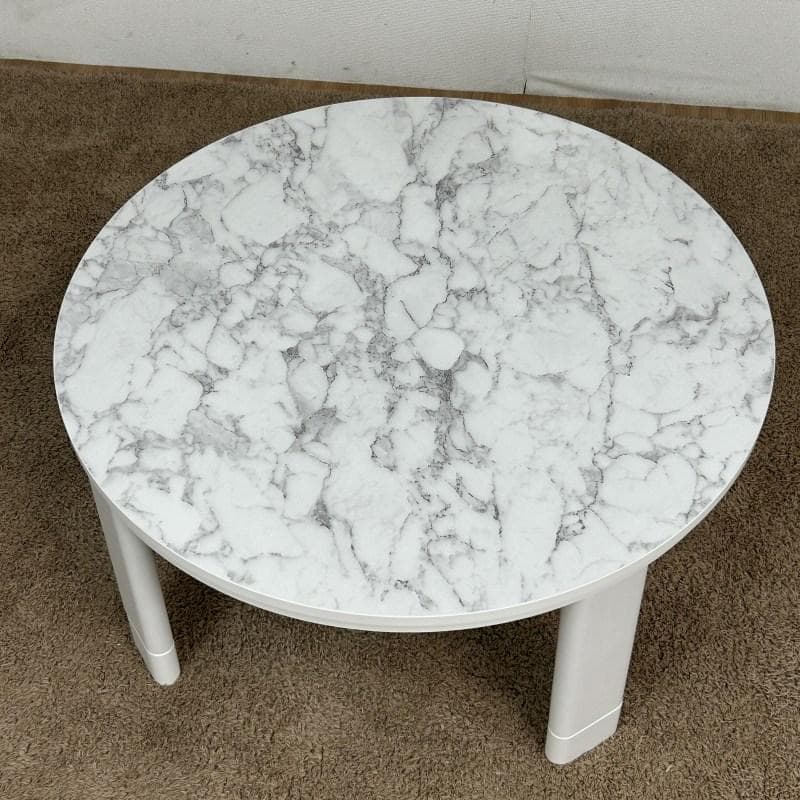 高級感!! かわいい丸型フラットこたつ70MHW【OUTLET】