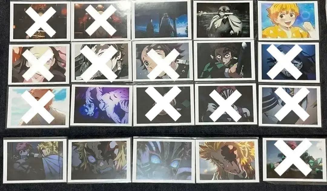 鬼滅の刃 鬼滅　ブロマイド　ブロマイドくじ　無限列車編