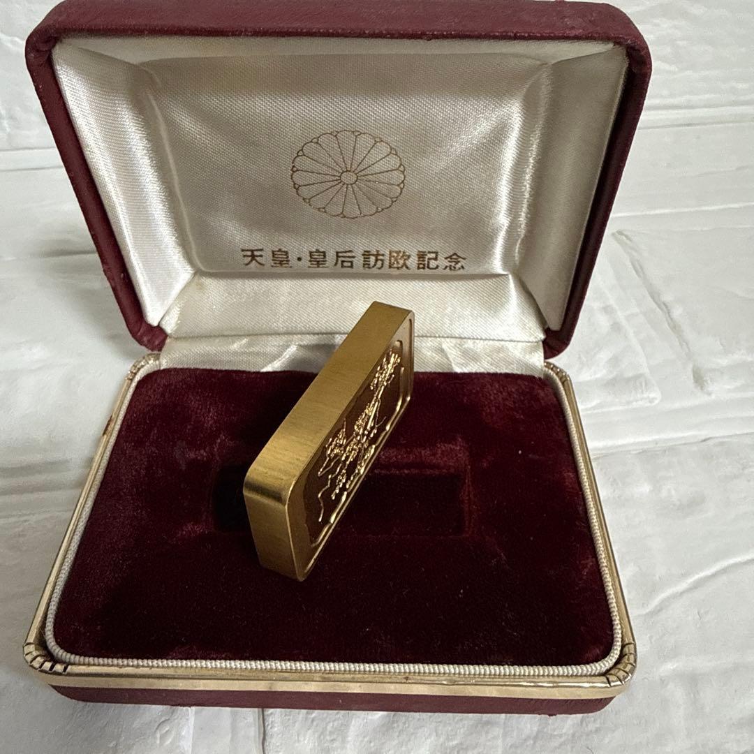 天皇・皇后訪欧記念　インゴット　メダル