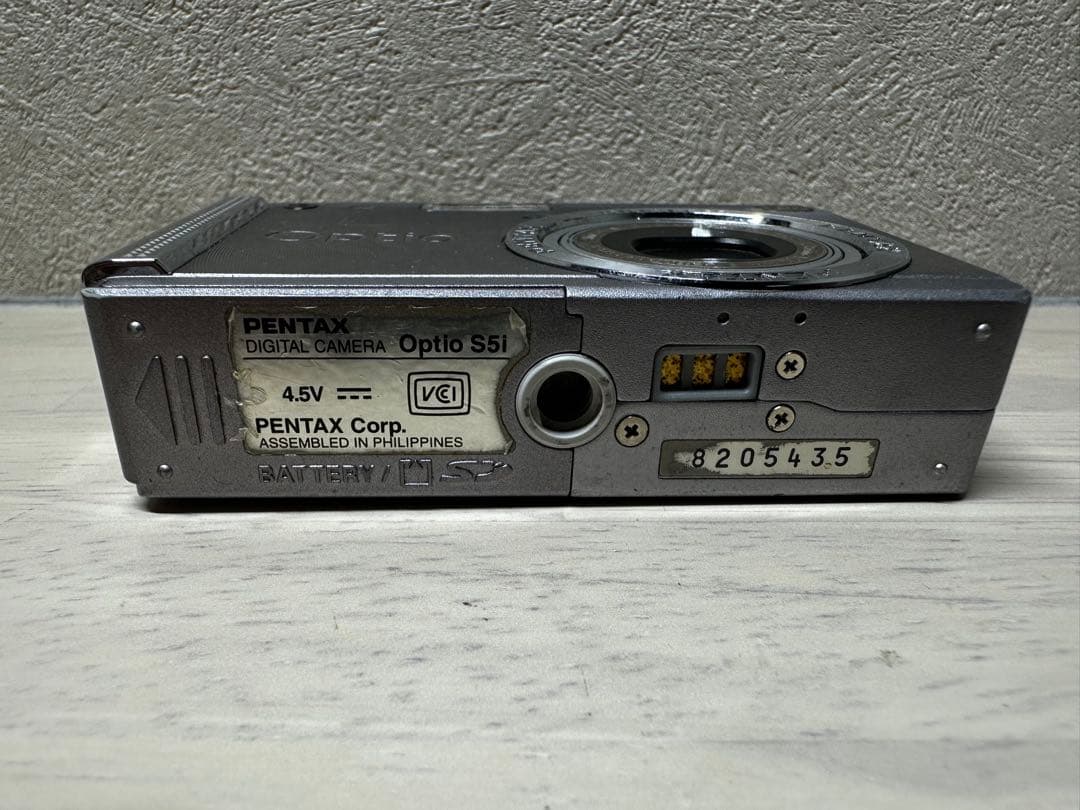 希少【完動品】PENTAX OPTIO S5I デジカメ シルバー ペンタックス