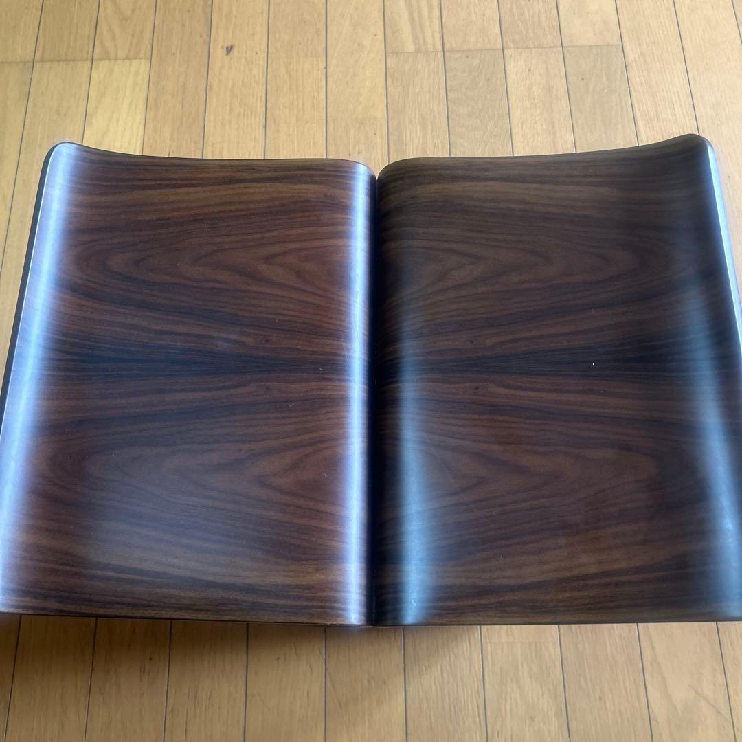 古い習字教室の机二台セット 折りたたみ式ちゃぶ台 文机 ディスプレイ