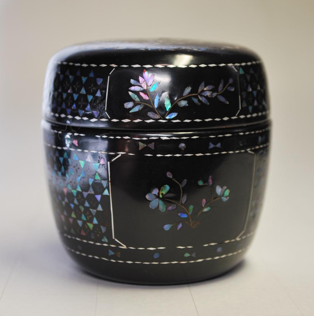 香合 棗 セット 木製 螺鈿細工 漆塗り