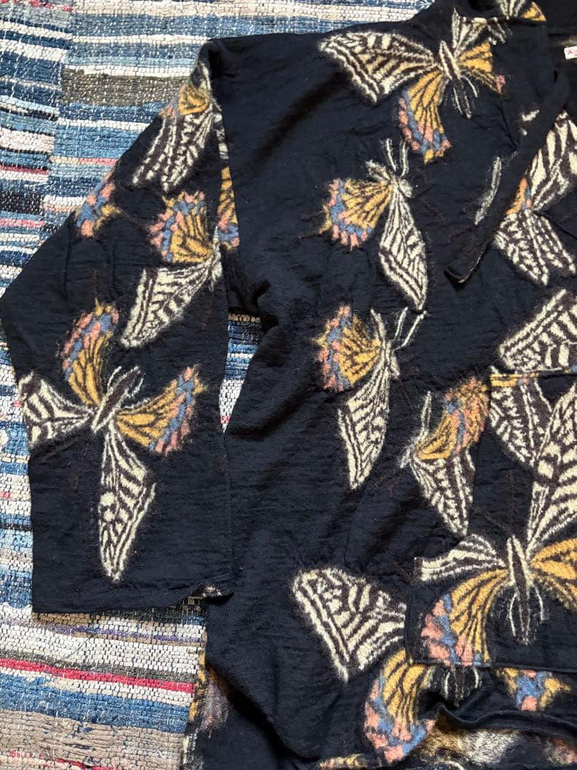 KAPITAL 縮絨ウール　蝶々　フード付きパーカー　バハパーカー