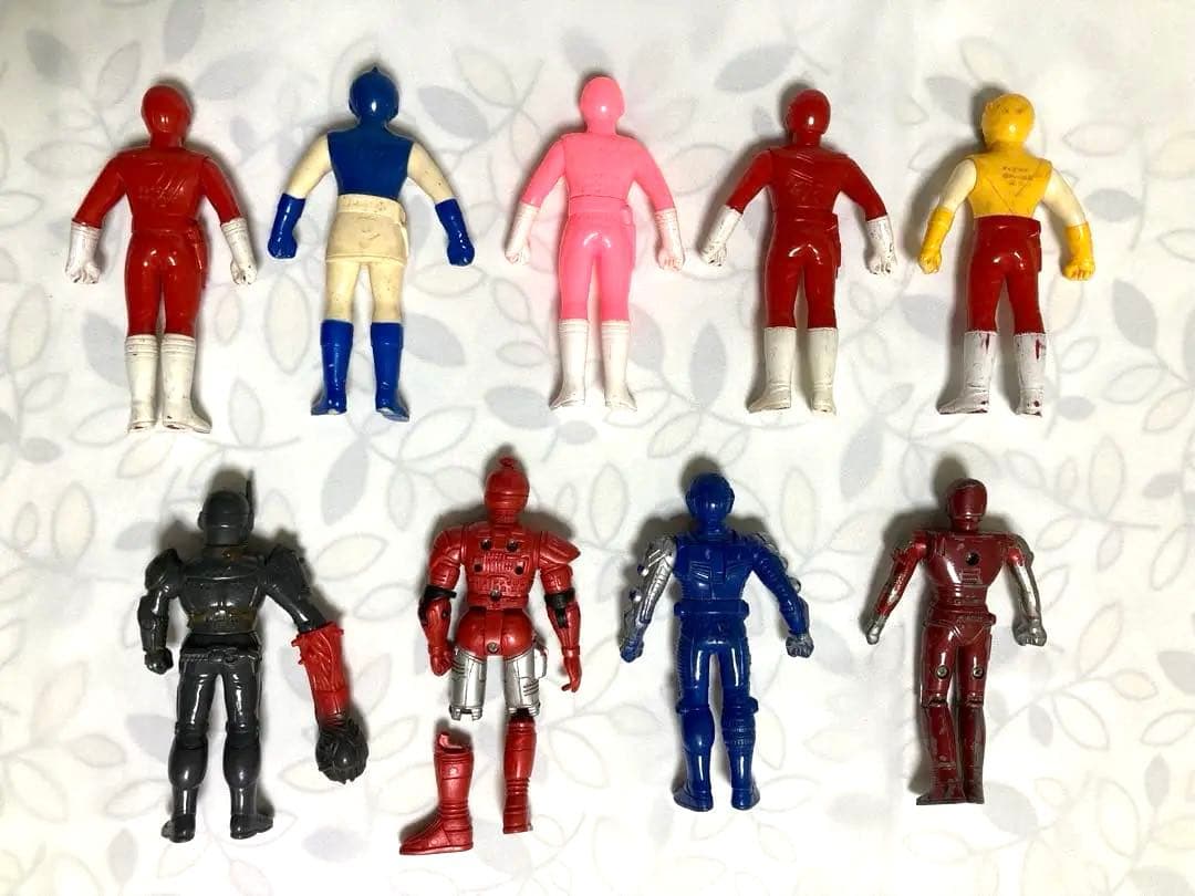 【まとめ売り】9点　レア　戦隊　ヒーロー　ソフビ　人形　他