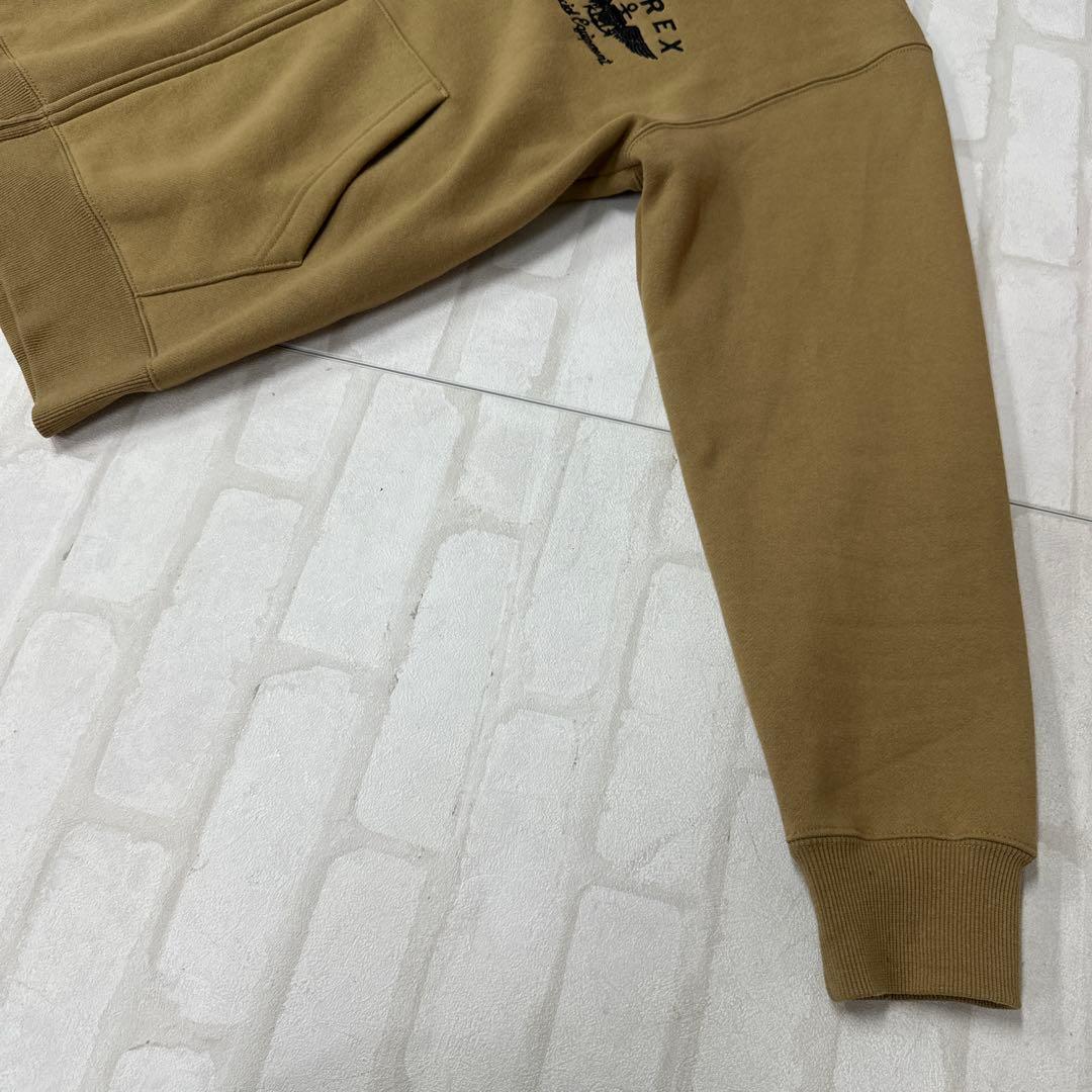 アヴィレックス AVIREX バーシティ ロゴ 刺繍 ワッペン ジップ パーカー