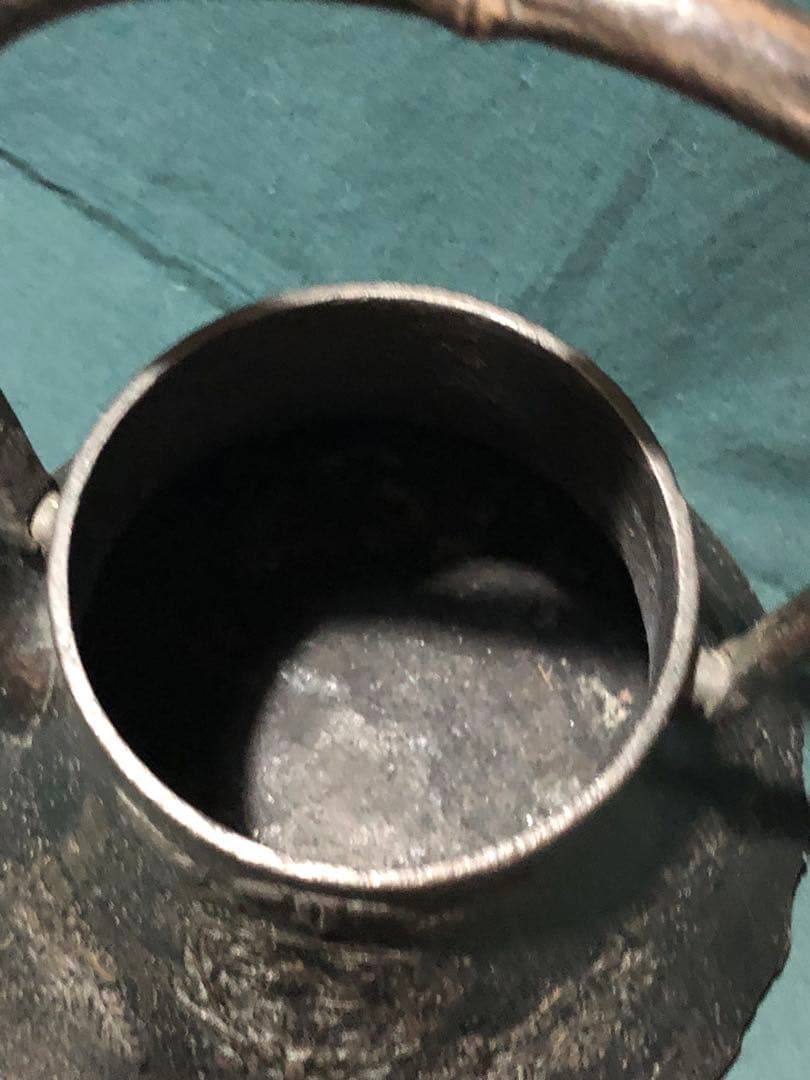 南部鉄瓶 南部鉄器 富士釜 茶道具 時代鉄瓶 インテリアの通販はau PAY