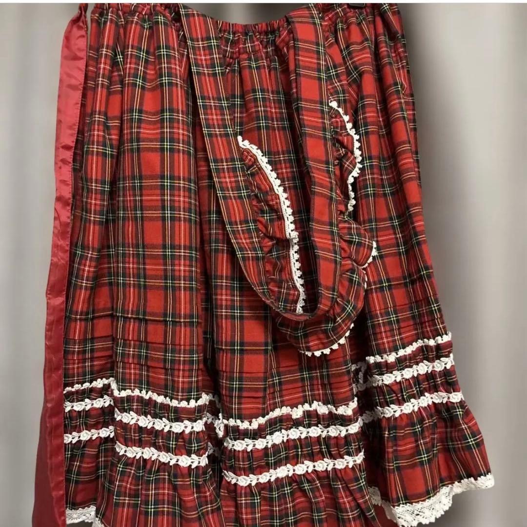 BABY Anniversaryタータンチェックジャケット&スカート エンジ