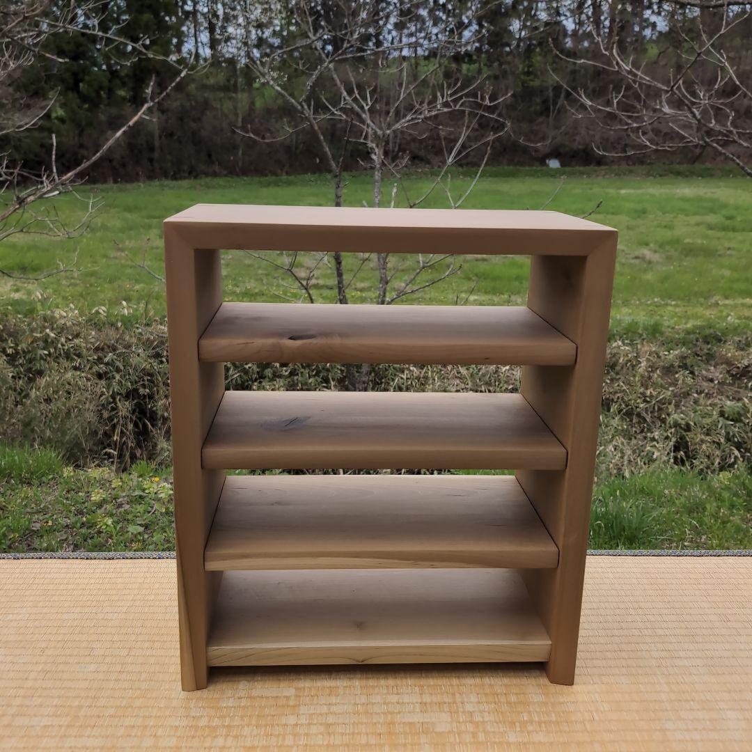 古材リメイク 朴の木 自在オープンシェルフ 無垢の家具