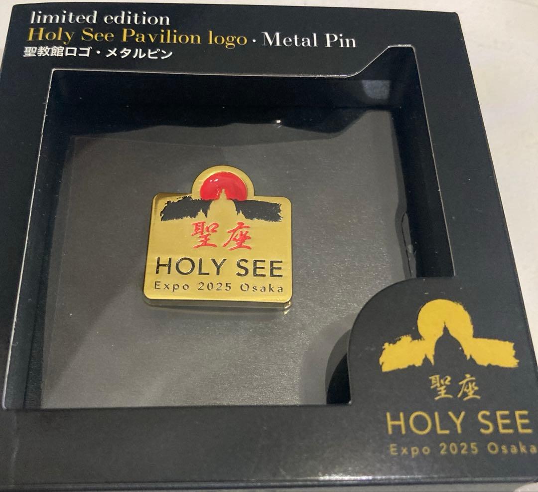 大阪・関西万博 バチカン公式 ピンバッジ ケース付き 未使用 イタリア