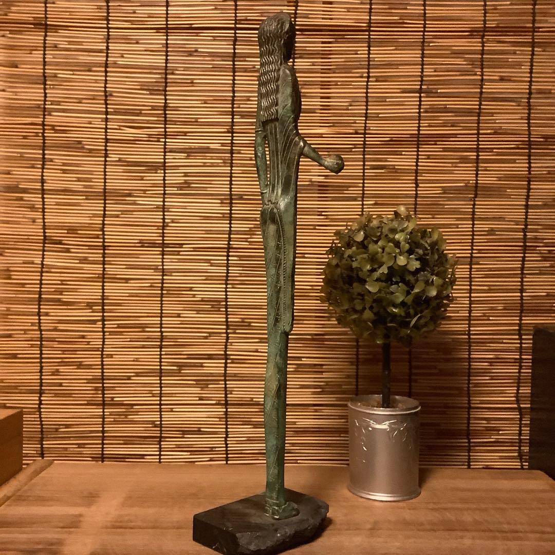 古代ギリシャ神話「女神像」収集家現地入手・青銅・代理石台座 - メルカリ