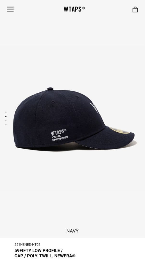 WTAPS 59FIFTY LOW PROFILE キャップ ネイビー XL