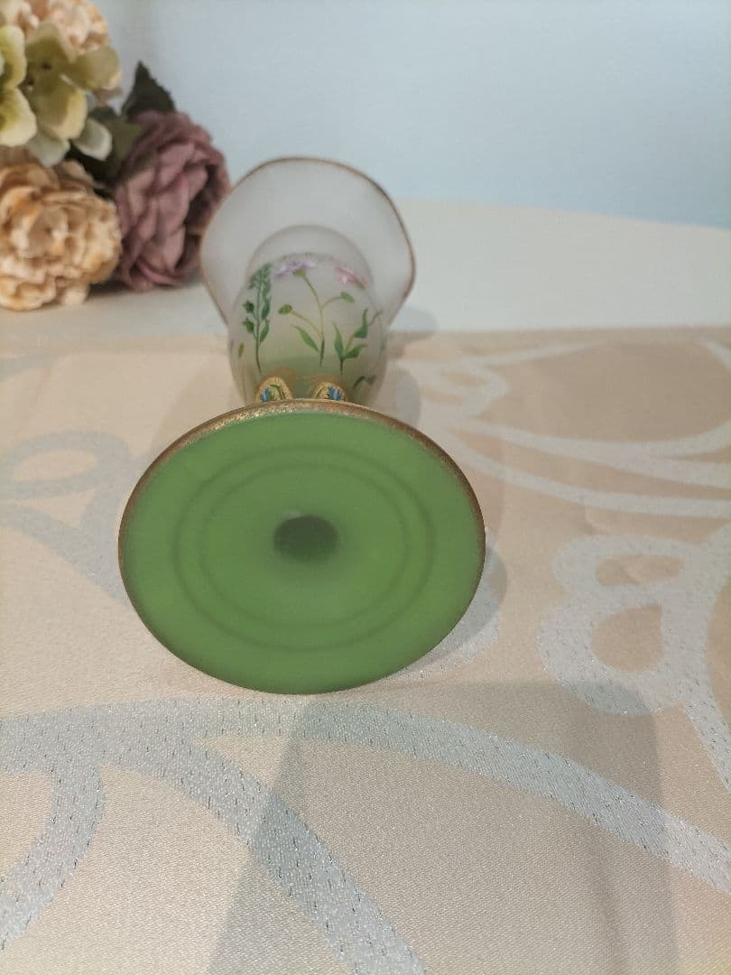 ベルナンシー 花瓶 花器 ドーム兄弟 植物 ガラス 金彩 フランス