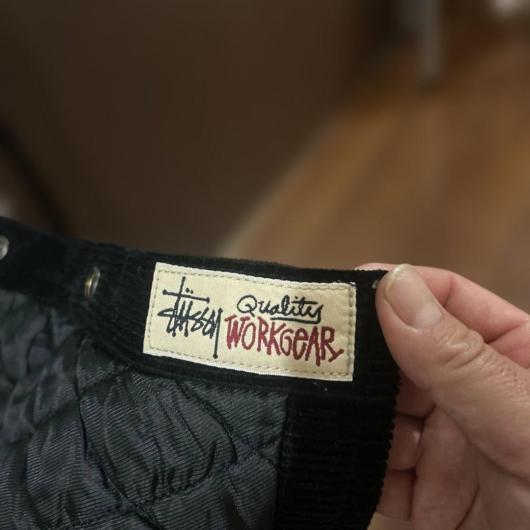 STUSSY WORKGEAR コーデュロイジャケット 黒 厚手