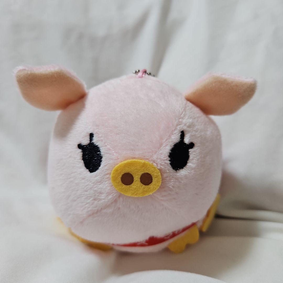 マザー牧場 こぶたのレース キーホルダー ぬいぐるみ 子ブタ