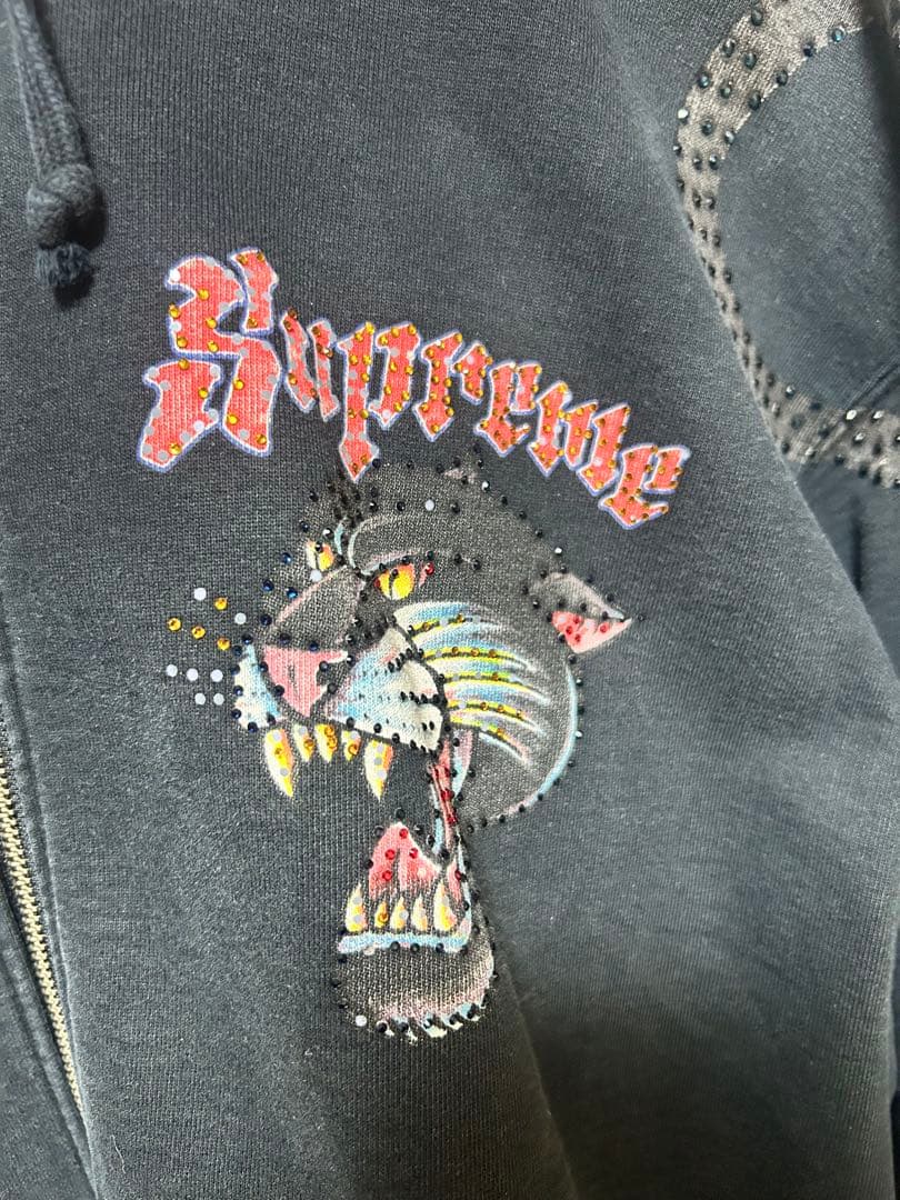【Supreme】 panther zip up hoodie