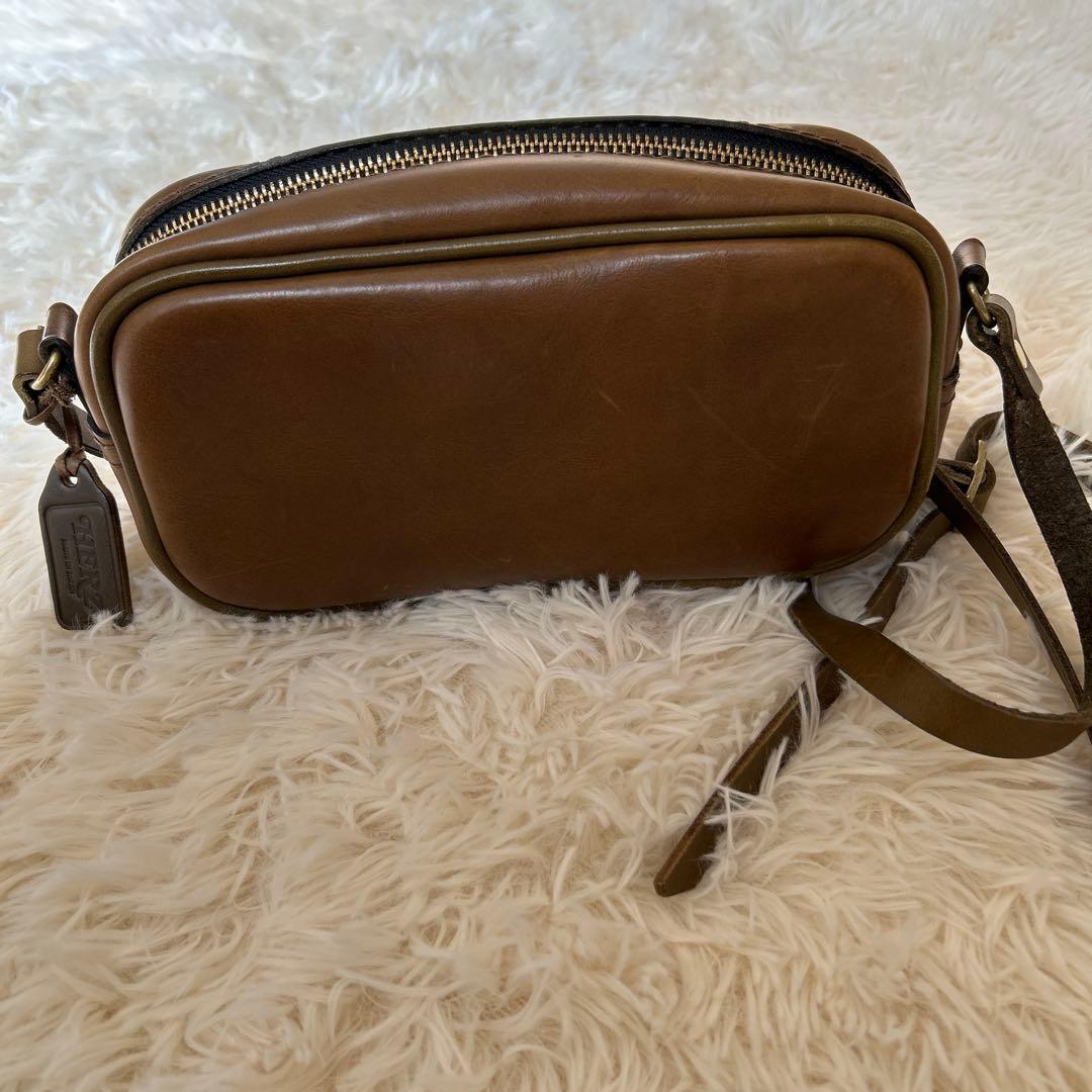 【レア美品】HERZヘルツ　CP 35 ふっくらショルダー グリーンベージュ