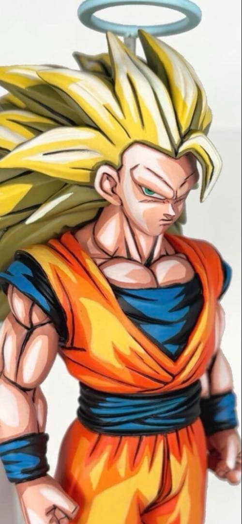 ドラゴンボールフィギュア リペイント スーパーサイヤ人3 孫悟空 2次元