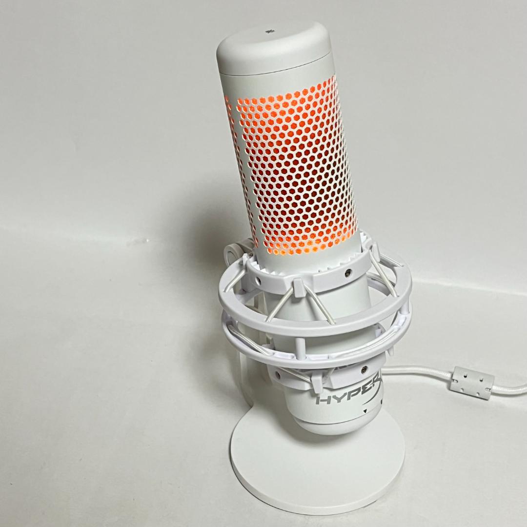 HyperX QuadCast S ホワイト USBコンデンサーゲーミングマイク