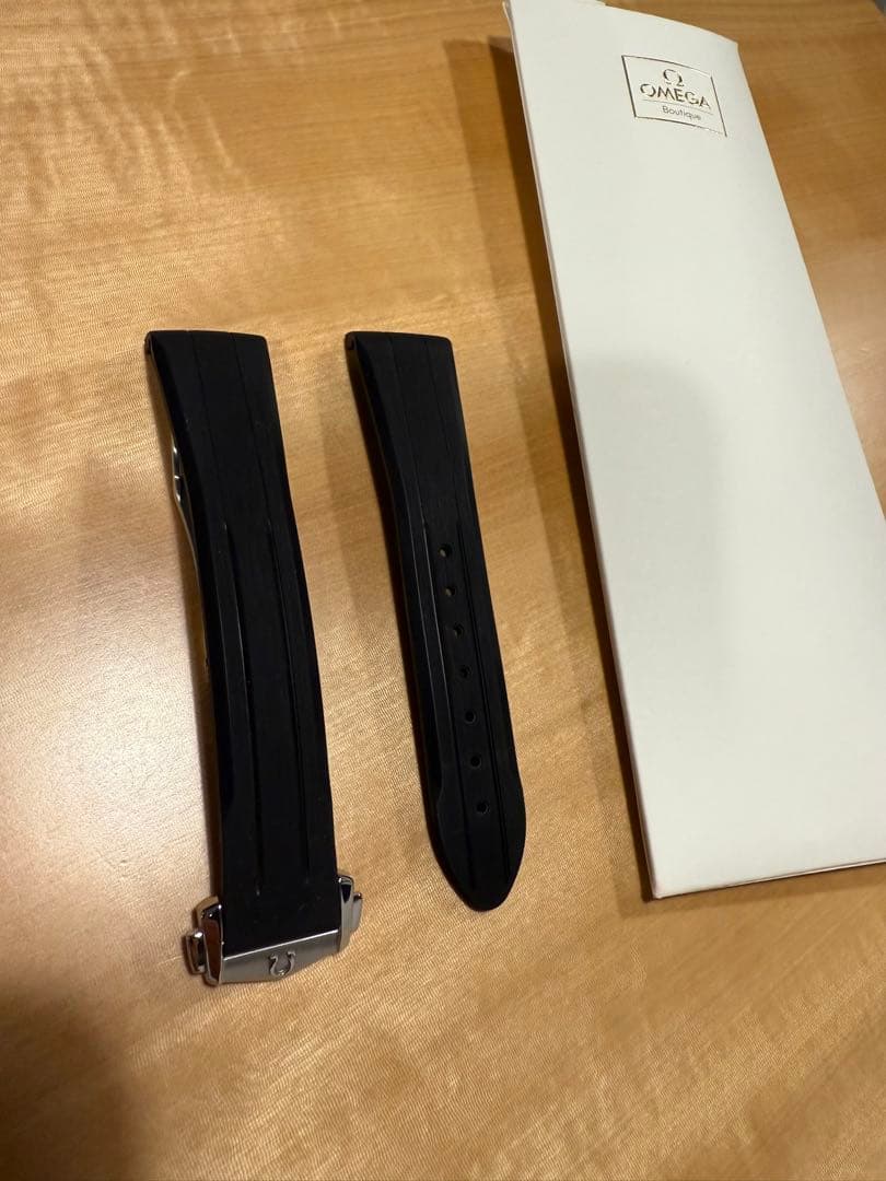 美品 オメガ スピードマスター ラバー ベルト & バックル ストラップ