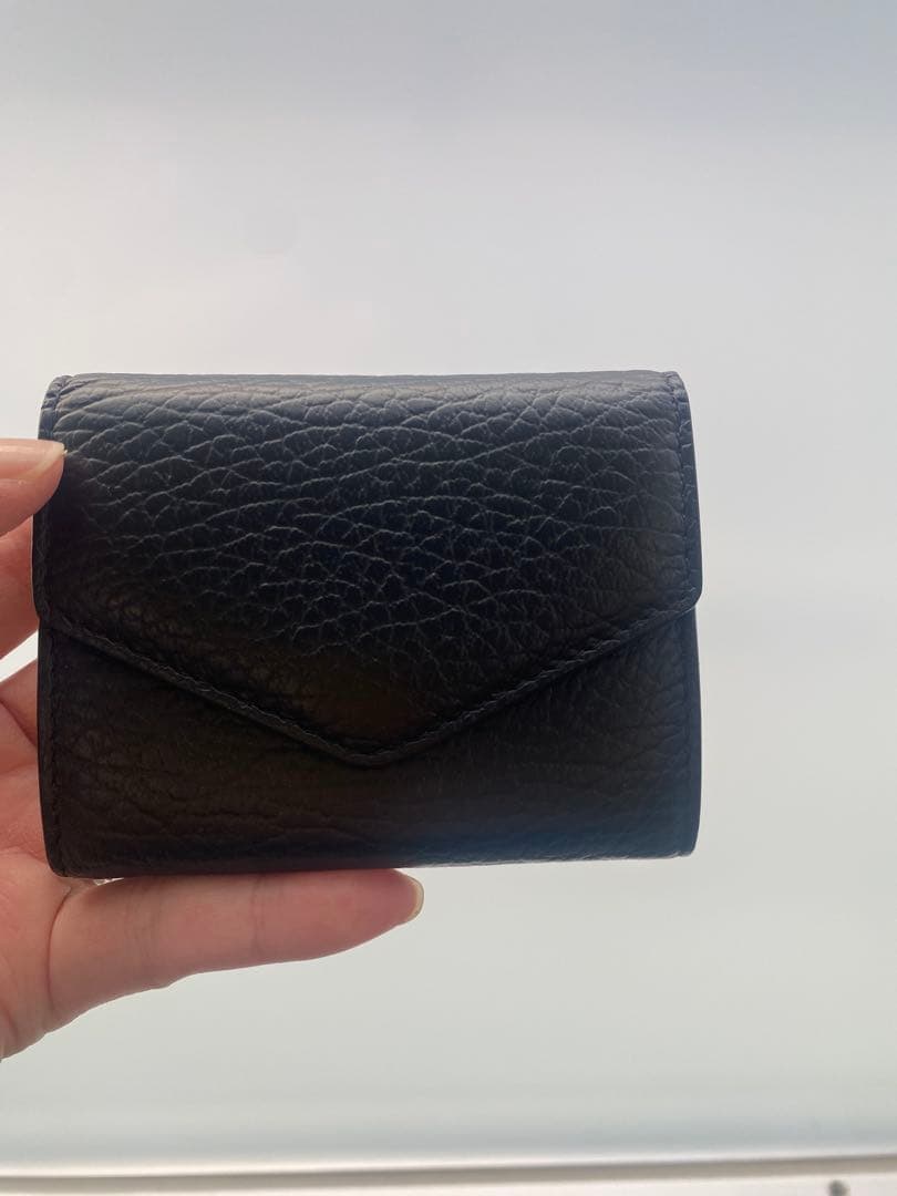 Maison Margiela ブラック 三つ折り カードケース　ケース