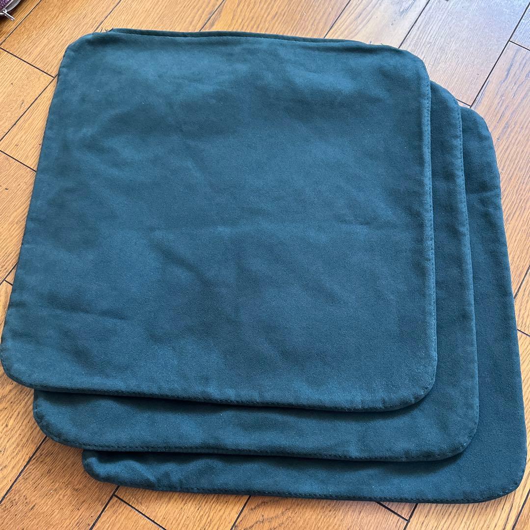 arflex アルフレックス ダークグリーン 正方形クッションカバー 3枚セット