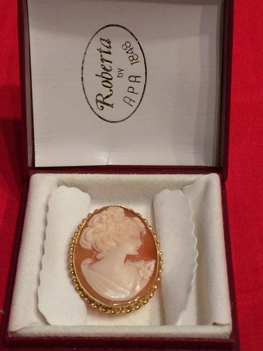 ビンテージ美品☆カメオ☆14K刻印585APA レディース