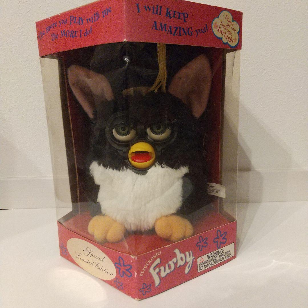 当時物 未使用品 TOMY ファービー グレー/イエロー y2k FURBY人形未