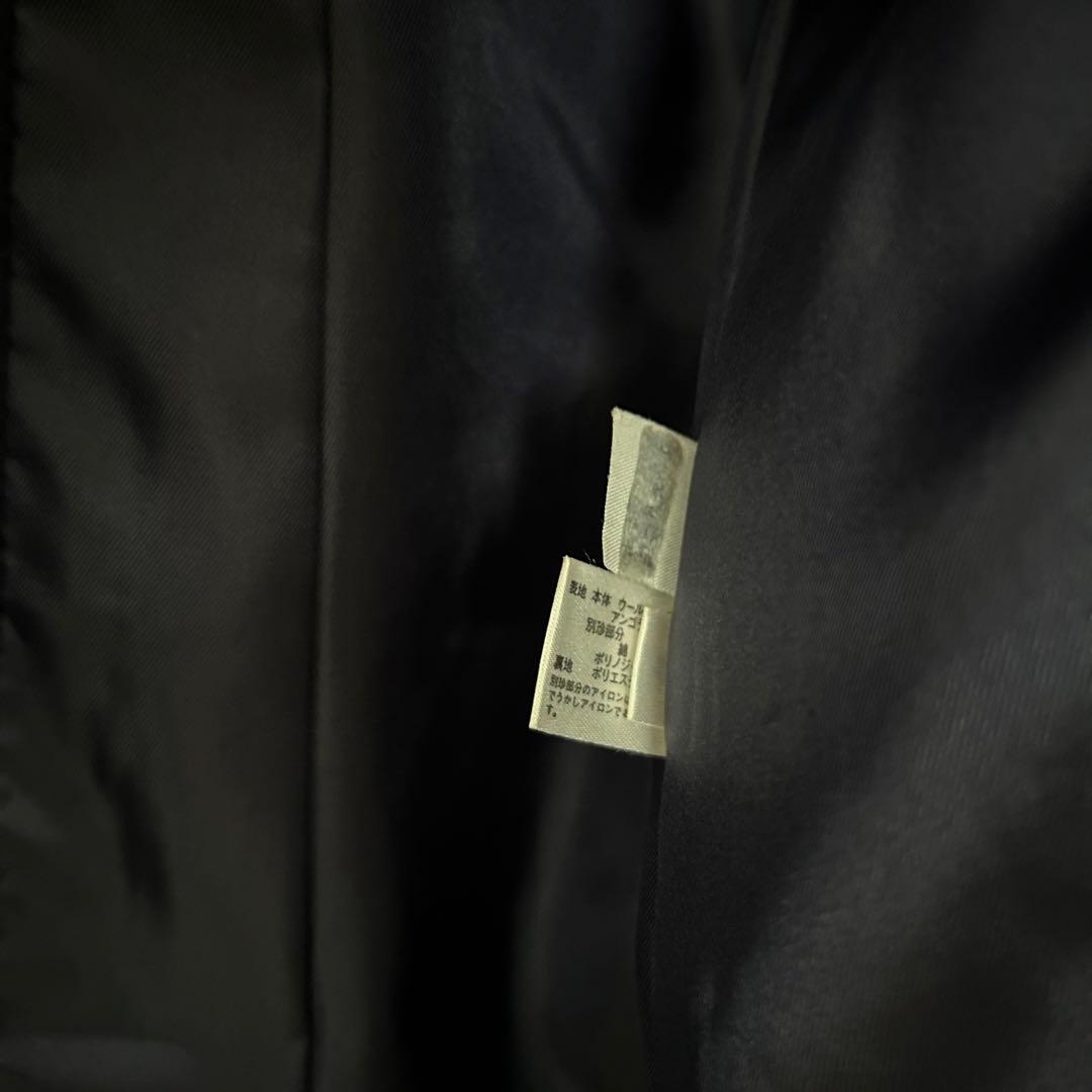 familiar ネイビー アンゴラ混 ウールコート 120 ファミリア ウール