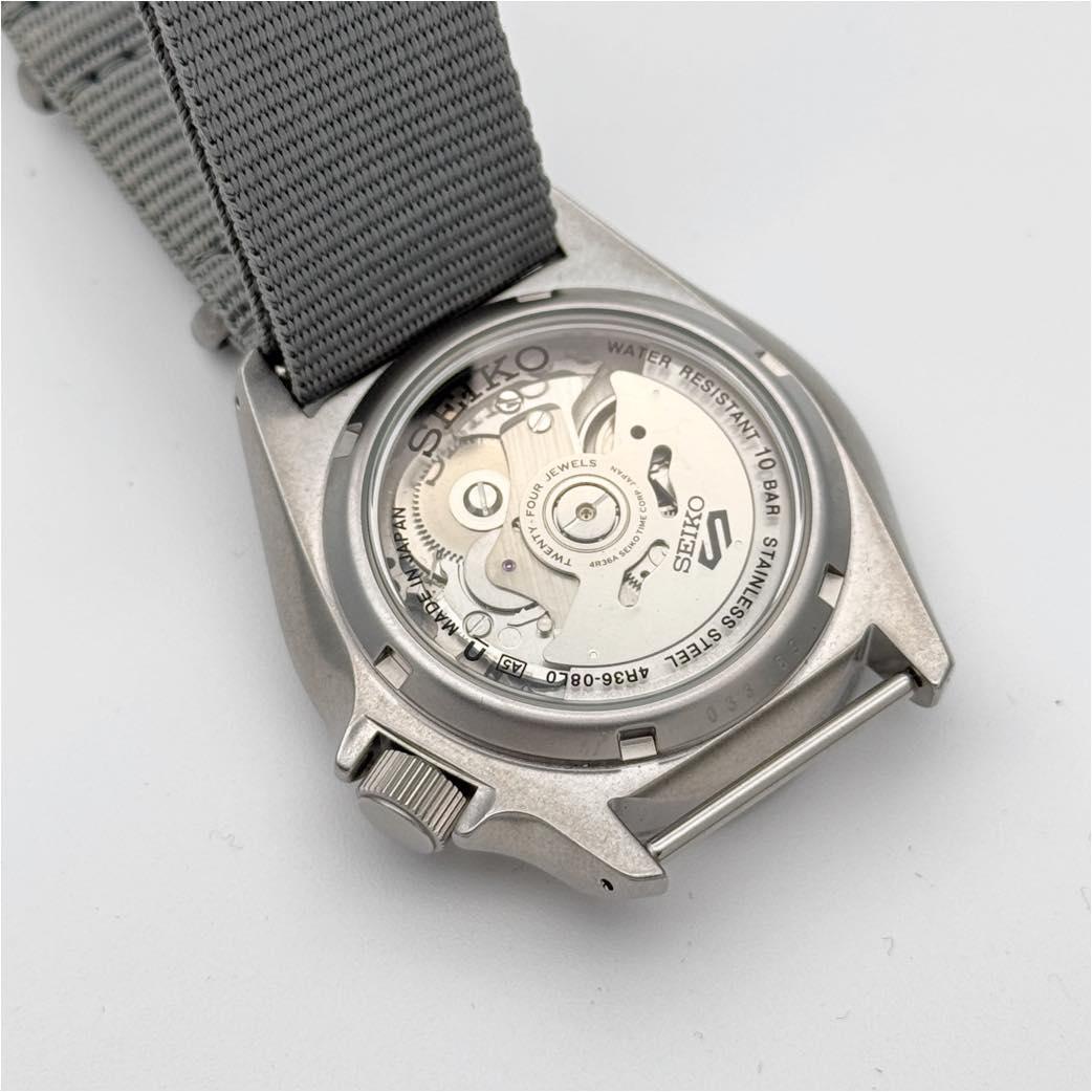 SEIKO セイコー セイコー5 デイデイト 4R36-08L0 グレー文字盤