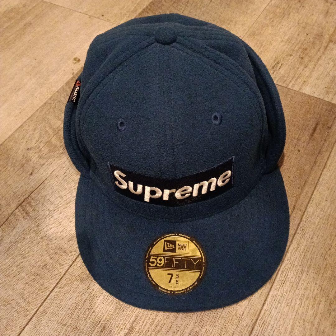 Supreme 59FIFTY ネイビー キャップ 7 5/8 シュプリーム